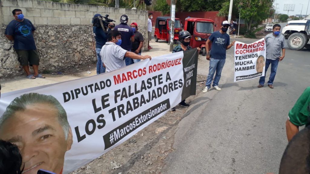 El diputado priista Marcos Rodríguez Ruz extorsiona a mototaxistas de varios municipios y comisarías