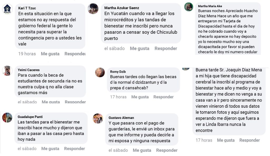 Siguen las reclamaciones a Huacho Díaz por la falta de apoyos del Gobierno Federal ante la crisis