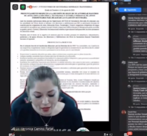 Verónica Camino Farjat engaña a los maestros con fallidas gestiones en el Senado
