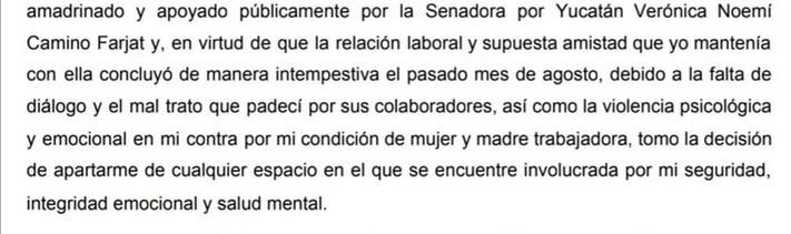 Acusan a Verónica Camino de discriminación, violencia institucional y de género
