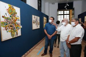 Inauguran la exposición “9 del 2020” del pintor Gabriel Ramírez
