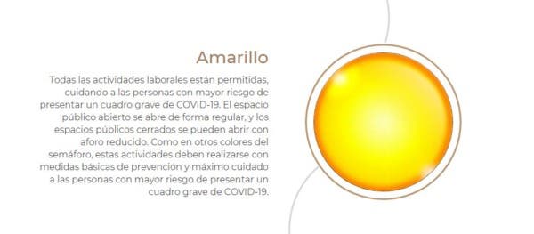 Yucatán pasa al semáforo amarillo