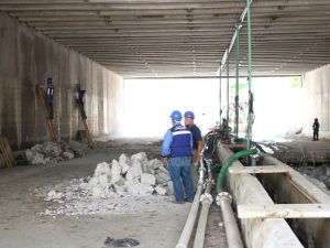 Avanza la primera etapa de los trabajos en el Paso Deprimido