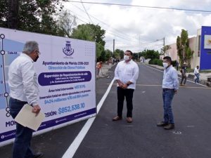 Continúan rehabilitando y construyendo calles den Mérida
