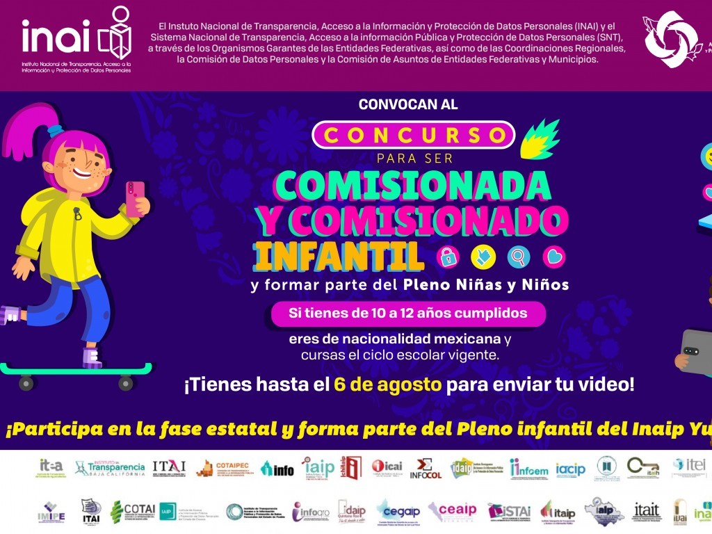 Convocan a niñas y niños a integrar el Pleno infantil del Inaip Yucatán