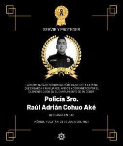 Rápida detención de los asesinos de un joven policía y una mujer en Mérida