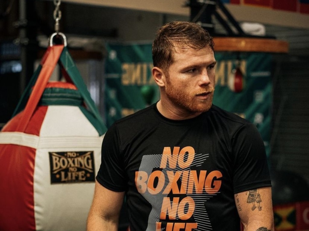 El “Canelo” Álvarez, concentrado en vencer a Caleb Plant