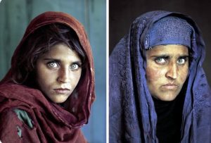 La niña afgana de los ojos verdes que fue portada de National Geographic recibe asilo en Italia