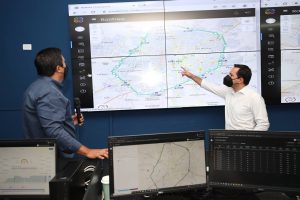 El Gobernador Mauricio Vila Dosal supervisa el Centro de Control y Monitoreo del sistema de transporte público “Va y ven”