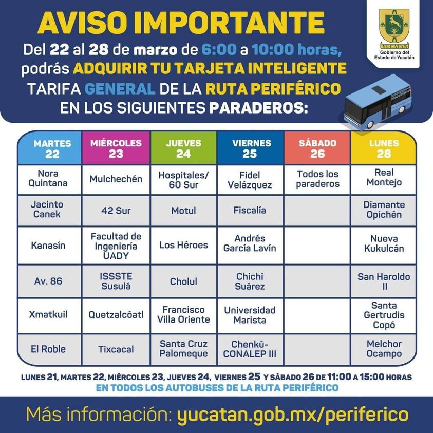 Comenzó la distribución de tarjetas inteligentes para tarifa general de la nueva ruta Periférico del sistema de transporte metropolitano “Va y ven”