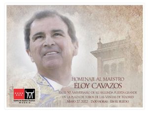 Le rendirán un  homenaje al ex torero mexicano Eloy Cavazos en Madrid