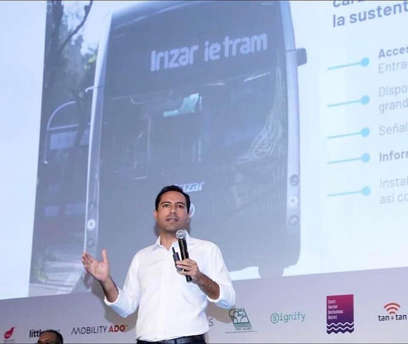 El Gobernador Mauricio Vila Dosal presenta transporte público único en Latinoamérica y 100% eléctrico para los yucatecos