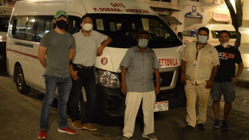 Se inician las pruebas para el servicio nocturno de combis en Mérida