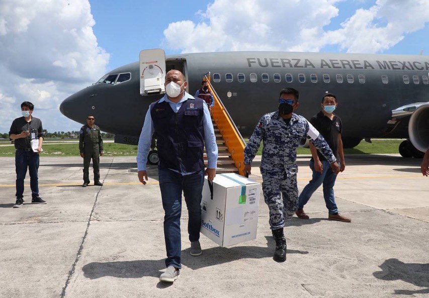 Llegó a Yucatán un nuevo lote con 36,000 vacunas