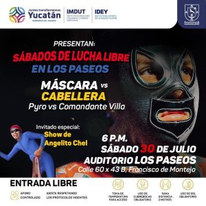 Invitan a disfrutar este sábado de un encuentro de Lucha Libre en Los Paseos