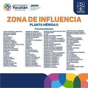Por trabajos de la CFE, gran parte de Mérida se quedará sin agua potable ya que las bombas de la planta Mérida II no funcionarán    