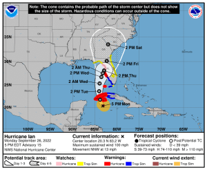 Comienza “Ian” su paso cercano a la Península de Yucatán