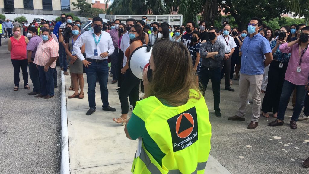 Hubo excelente respuesta en Yucatán a los  simulacros de evacuación