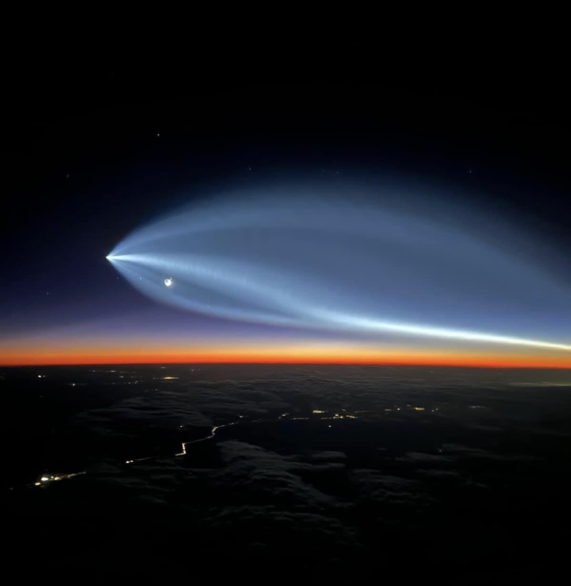 El Cohete Space Falcon 9 logró verse en La Laguna  