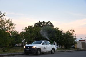 Realiza la SSY doble barrido de fumigación en Mérida junto con el Ayuntamiento