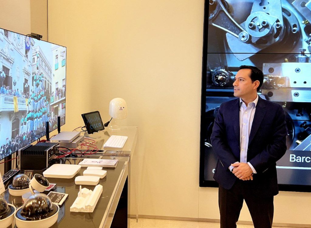 Acude el Gobernador Mauricio Vila Dosal el Centro de Innovación Cisco en Barcelona en busca de experiencias para el desarrollo tecnológico de Yucatán