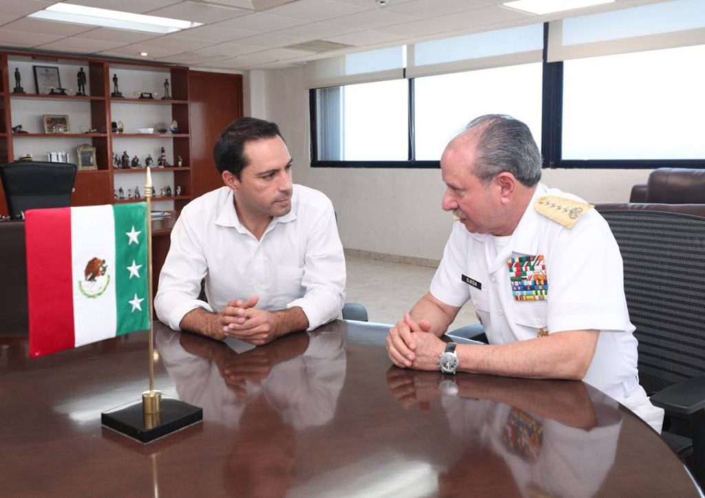 Reiteran el Gobernador Mauricio Vila Dosal y el titular de la Semar, almirante José Rafael Ojeda Durán, compromiso para seguir impulsando el desarrollo de Yucatán 