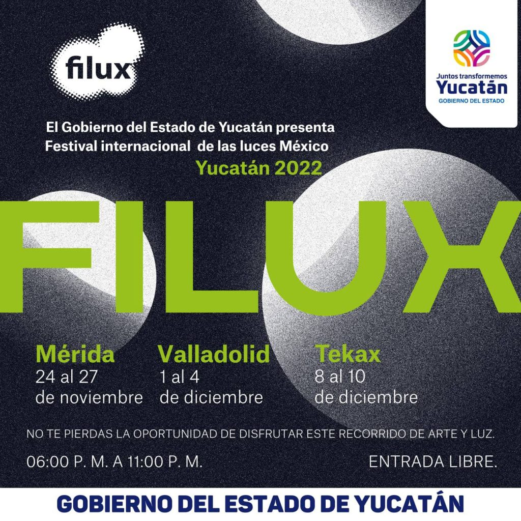 El Festival Internacional de las Luces (Filux) llegará por primera vez al interior del estado para el disfrute de más familias yucatecas
