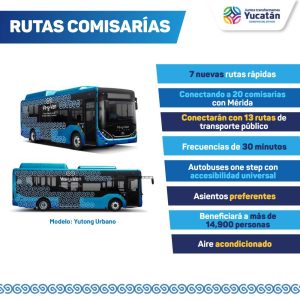 Con rutas rápidas en comisarías, Vila Dosal atiende la necesidad de transporte en las poblaciones más alejadas de Mérida