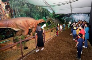 Familias del oriente del estado disfrutan de la “Expo Dinosaurios”