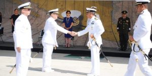 Se realiza la ceremonia de entrega-recepción del Mando de Armas en la XIII Zona Naval