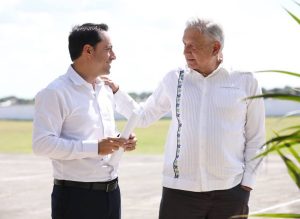 Mantienen coordinación por Yucatán y los yucatecos el Gobernador Mauricio Vila Dosal y el Presidente Andrés Manuel López Obrador