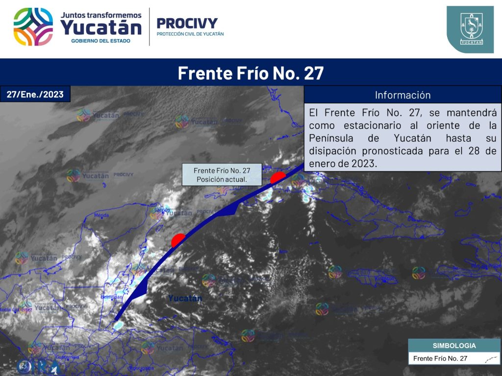 El Frente frío 27 mantendrá la heladez este fin de semana en Yucatán