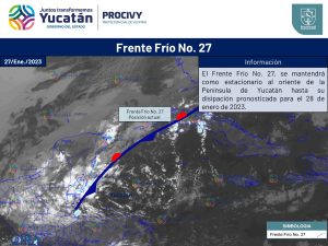 El Frente frío 27 mantendrá la heladez este fin de semana en Yucatán