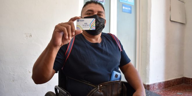 Tarjetas de “Va y ven” para personas con discapacidad, en el Iipedey