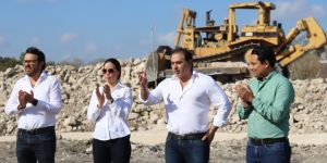 Julián Zacarías da banderazo de inicio de obras de la estación de transferencia y saneamiento del relleno sanitario