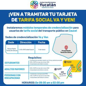 Nueva ruta Circuito Metropolitano del Sistema de Transporte Público “Va y ven” contará por primera vez con tarifa social
