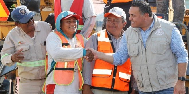 El Ayuntamiento de Mérida trabaja en la rehabilitación de las vialidades para extender su vida útil