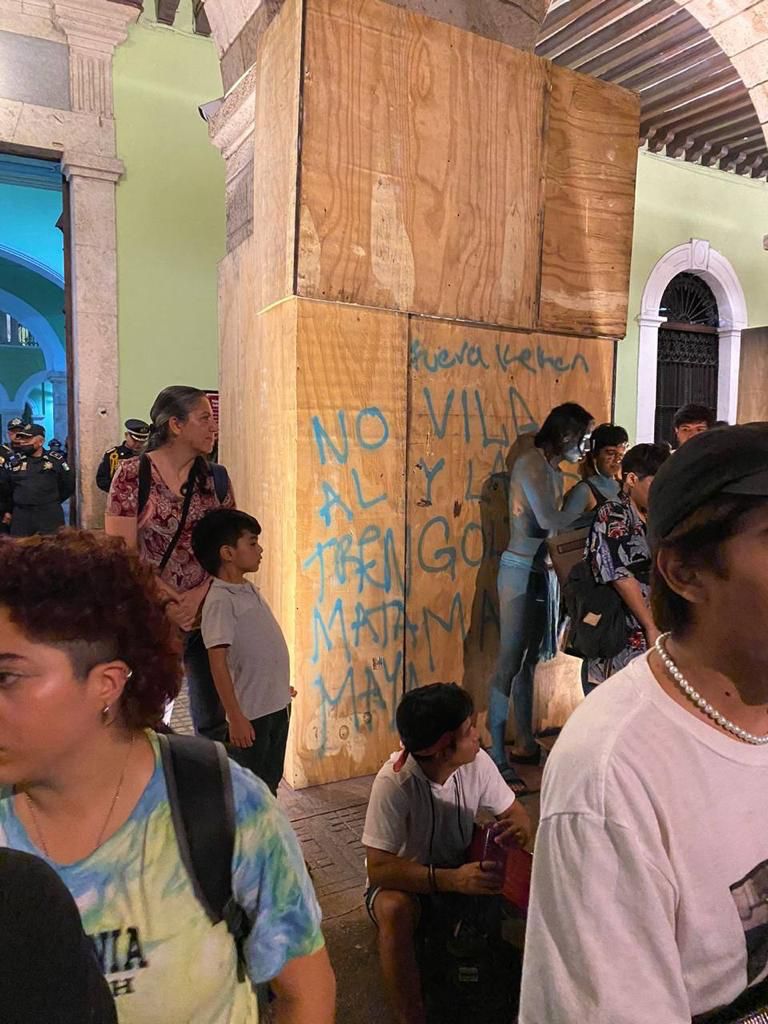 Detienen a cuatro por violencia durante una marcha