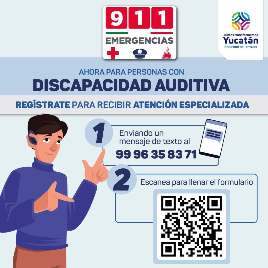 Con impulso del Gobernador Mauricio Vila Dosal, Yucatán aplicará tecnología para atender emergencias de personas con discapacidad auditiva