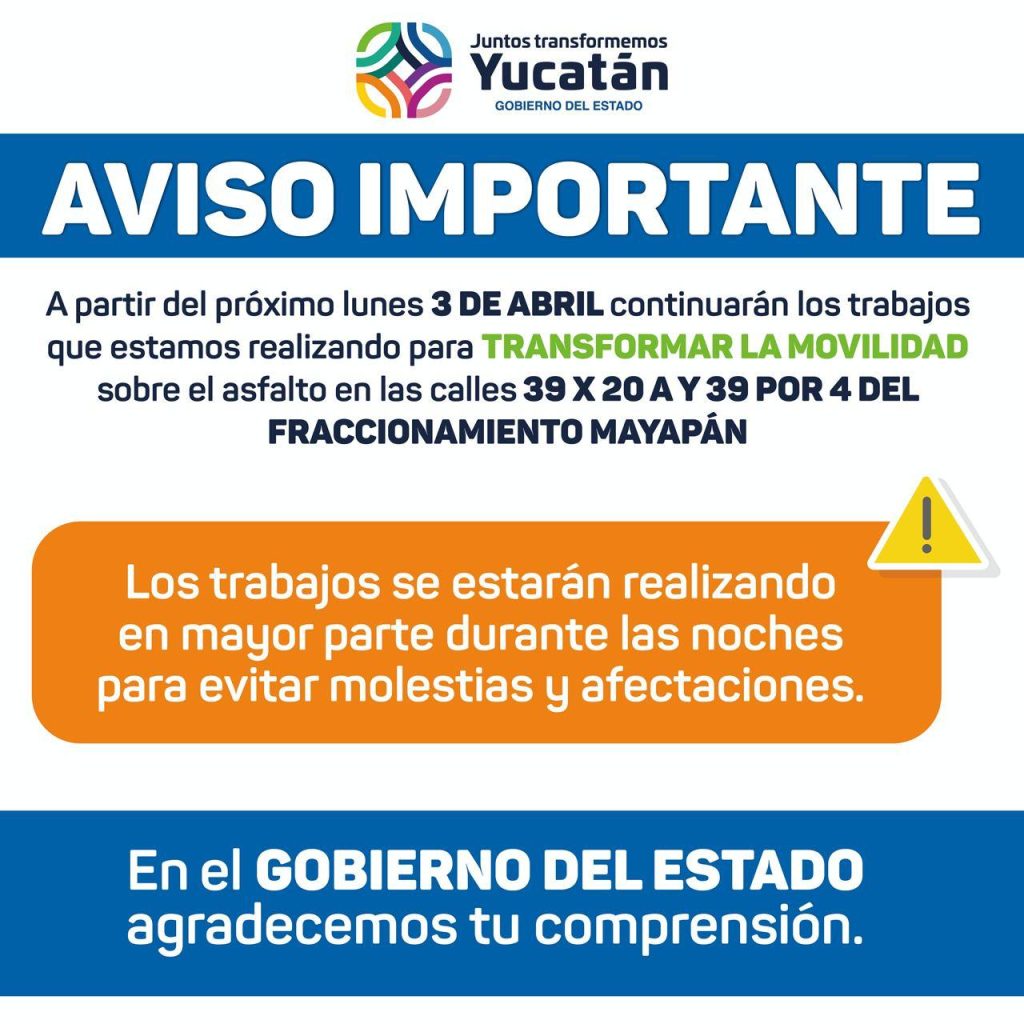 El Gobierno del Estado sigue trabajando para avanzar en la transformación de la movilidad en Mérida