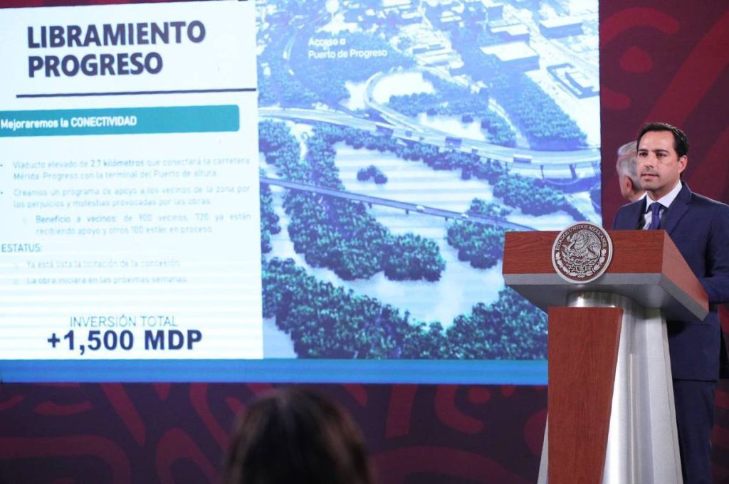 Vila Dosal presentó los proyectos estratégicos que se realizan en conjunto con la Federación, en materia de infraestructura portuaria, educativa, energética, hospitalaria y de transporte público