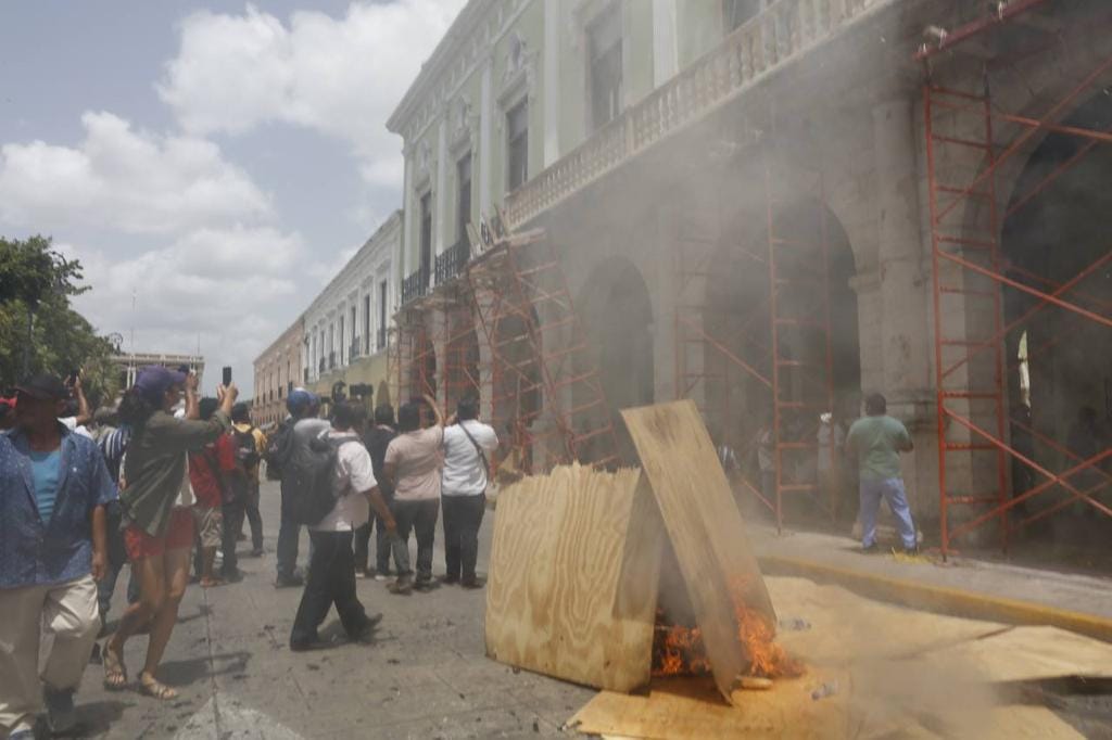 Violencia y vandalismo en protesta contra acciones de la Federación