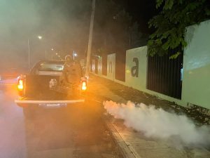 Fortalece Gobierno del Estado acciones de fumigación contra mosco transmisor del dengue