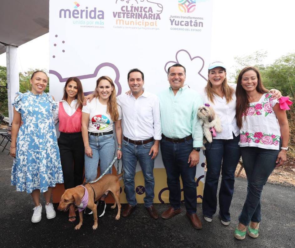 El Gobernador Mauricio Vila Dosal y el Alcalde de Mérida Renán Barrera entregan la Clínica Veterinaria Municipal y el Centro Municipal de Atención Animal
