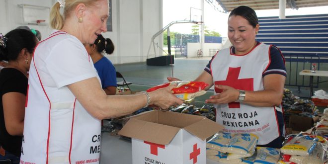 La Cruz Roja de Yucatán envía más de once toneladas de ayuda humanitaria hacia Guerrero