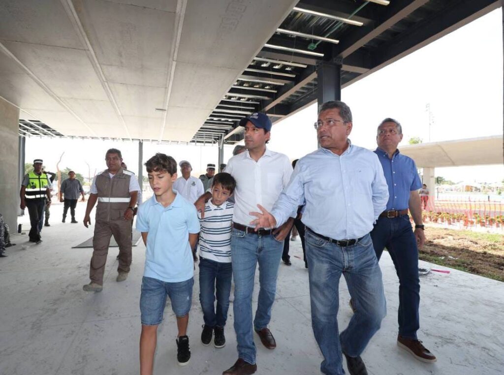 Avanza construcción de la estación del Ie-tram en el parque de La Plancha