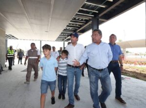 Avanza construcción de la estación del Ie-tram en el parque de La Plancha