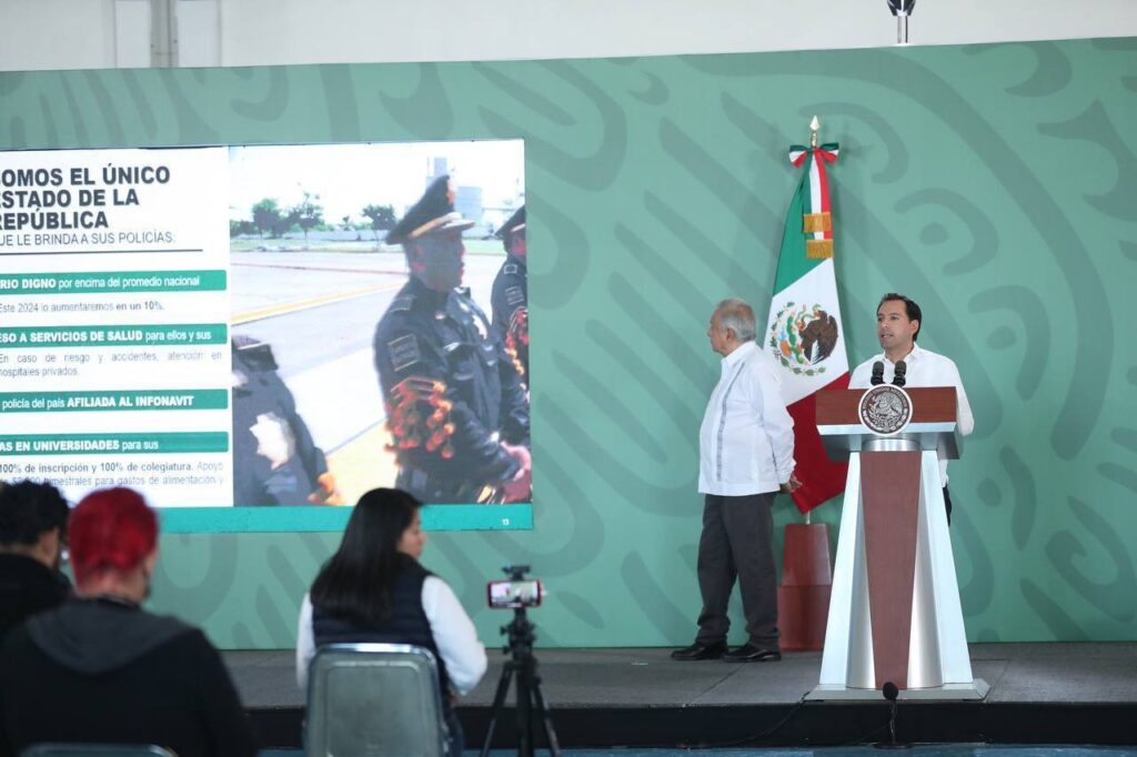Reconoce el Presidente Andrés Manuel López Obrador el trabajo del Gobierno de Mauricio Vila Dosal en seguridad y combate a la pobreza