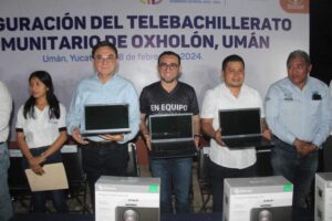 Inauguran las nuevas instalaciones del Telebachillerato Comunitario de Oxholón en Umán