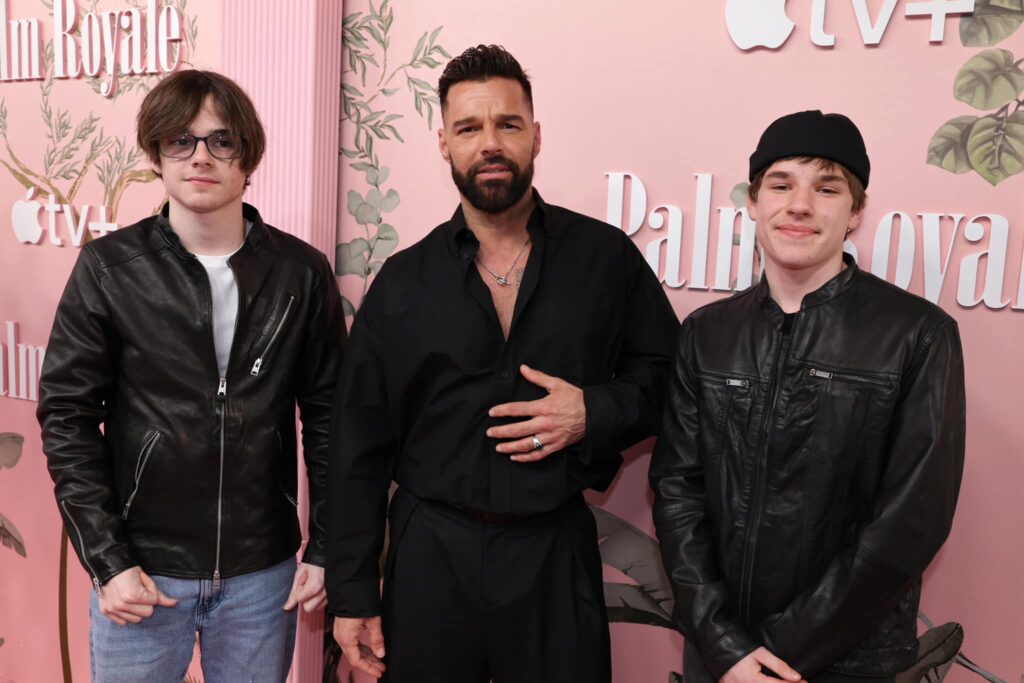 Ricky Martin presume a sus hijos en la alfombra roja